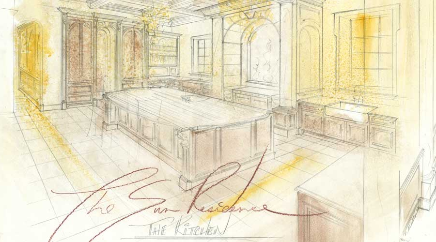 Luxury custom kitchen cabinets Orange County California by H & J Cabinets