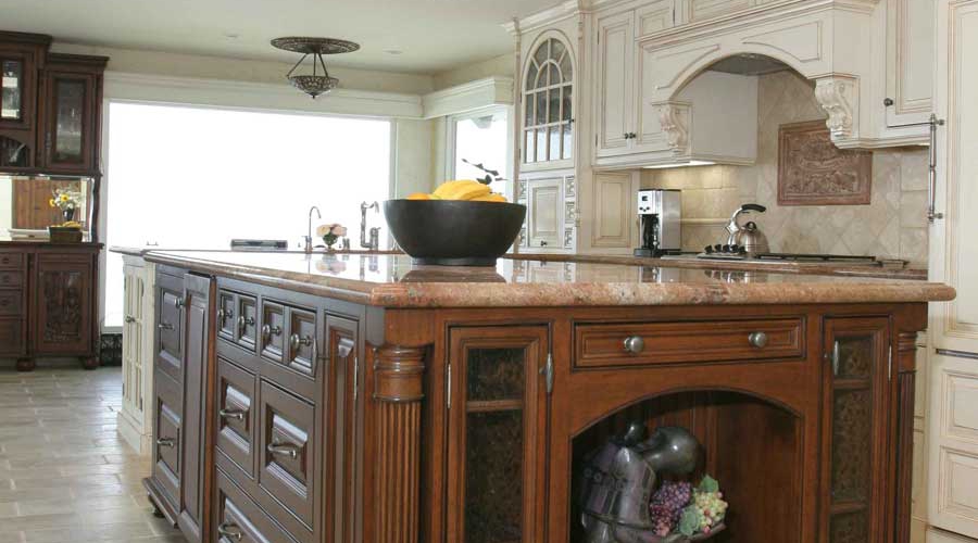 Custom cabinet installation Corona del Mar coastal home